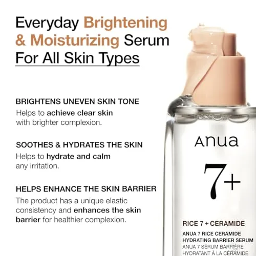 Anua Rice Ceramide 7 Hydrating Barrier Serum 50ml
