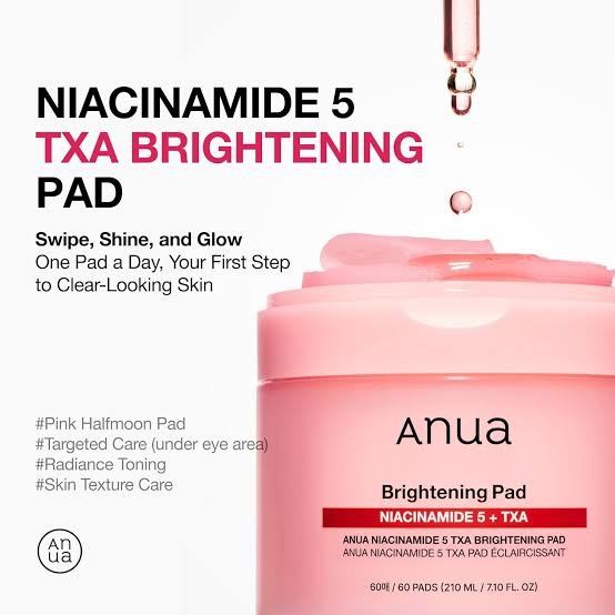 Anua Niacinamide 5% + TXA Toner Pads 210ml