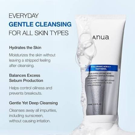 Anua Hyaluronic Acid Gentle Foaming Cleanser 150ml